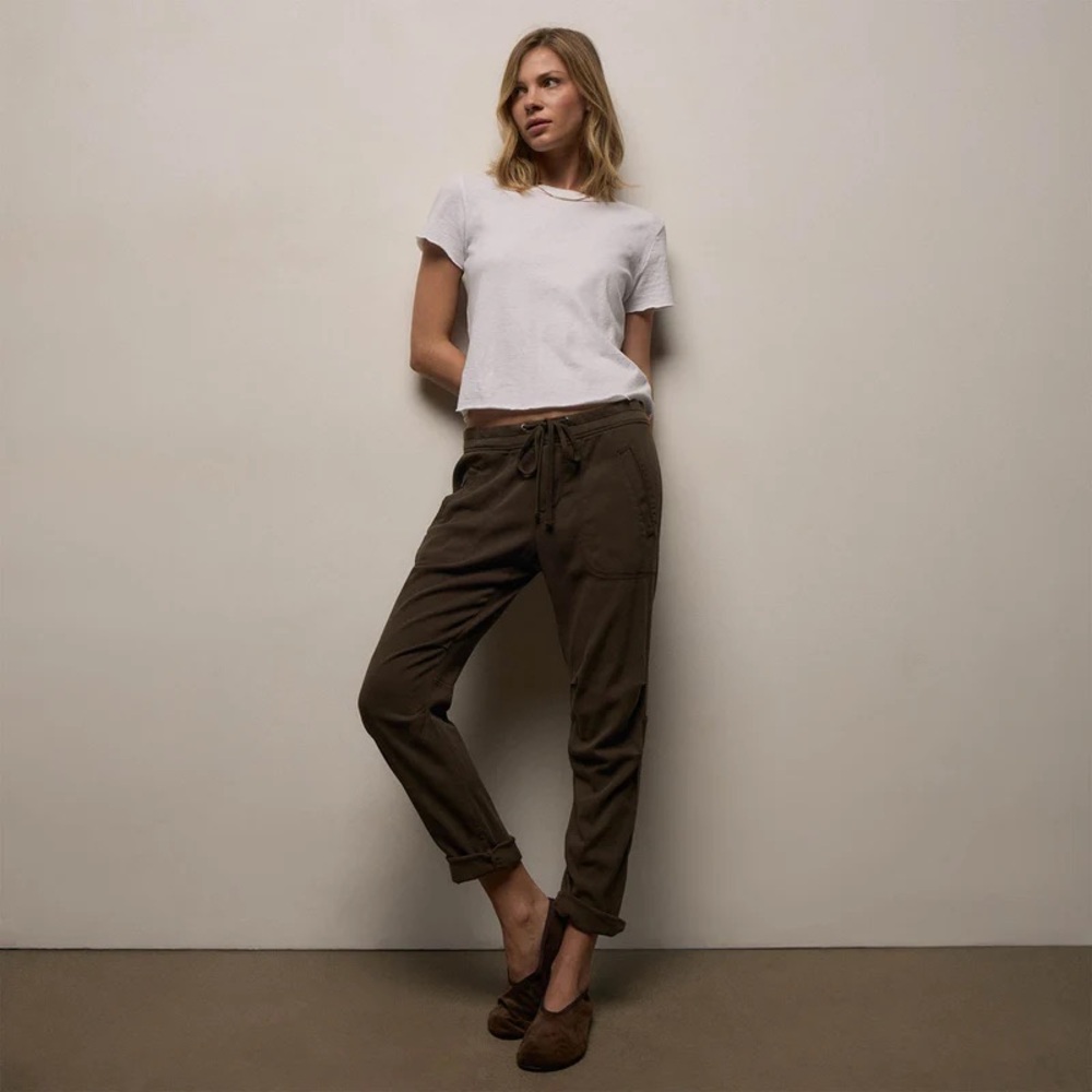 James Perse Women’s 4 XL Smoky Green Utility Pant Relaxed Casual Athleisure Soft